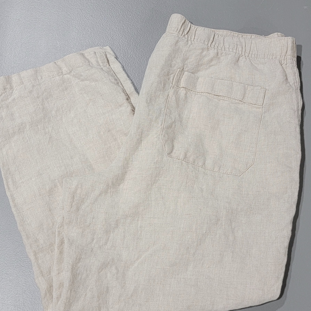 Men's Lightweight Linen Pants - Natural